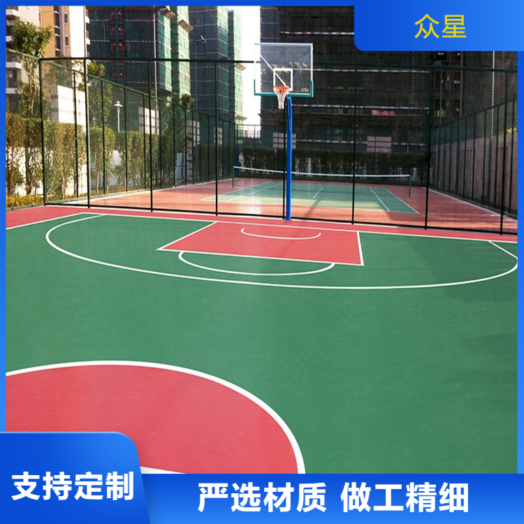 绵阳市人造草坪篮球场硅PU - 厂家